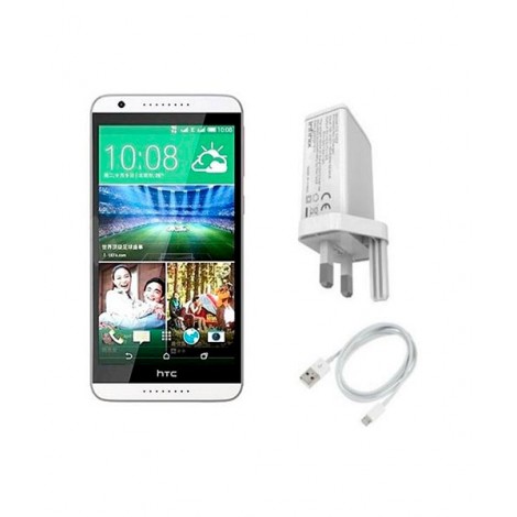 HTC Desire 820 A51 | Single Sim | White + Oraimo Fast Charger