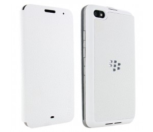 Blackberry Z30 Series Flip Case Leather | White