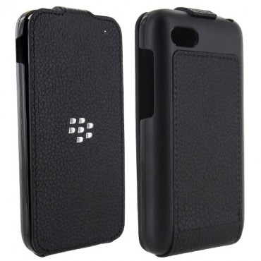 BlackBerry Q5 Leather Flip Shell