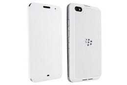 Blackberry Z30 Series Flip Case Leather | White